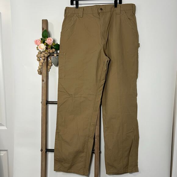 Carhartt Other - Carhartt Dungaree Fit Dark Tan Cargo Pants Size 38x34